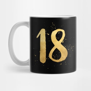 18 eighteen gold Mug